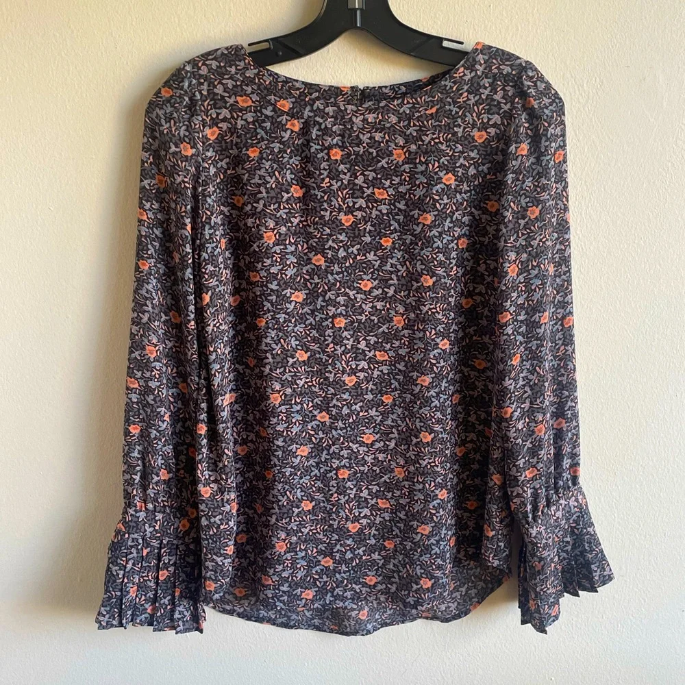 LOFT Frill-Sleeve Blouse - Picture 2 of 8